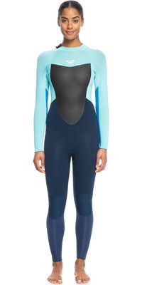 2024 Roxy Womens Prologue 4/3mm Back Zip Wetsuit ERJW103072 - Good Mood